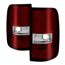 Cargar imagen en el visor de la galería, Xtune Ford F150 Styleside 04-08 LED Tail Lights Red Clear ALT-ON-FF15004-LED-RC