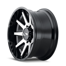 Cargar imagen en el visor de la galería, ION Type 143 20x9 / 8x170 BP / 0mm Offset / 125.2mm Hub Black/Machined Wheel