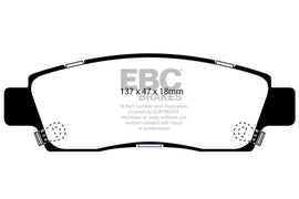 EBC 07+ Buick Enclave 3.6 Pastillas de freno traseras extra resistentes