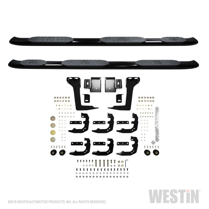 Westin 19-22 RAM 1500 CC 5 pies 7 pulgadas. Cama (excepto Classic) PRO TRAXX 5 W2W Oval Nerf Step Bars - Negro