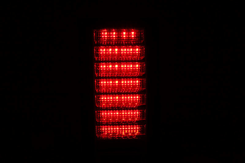 ANZO 2003-2009 Hummer H2 luces traseras LED rojo/transparente