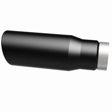 Cargar imagen en el visor de la galería, MagnaFlow Tip Stainless Black Coated Single Wall Round Single Outlet 5in Dia 3.5in Inlet 14.5in L