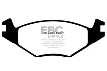 Cargar imagen en el visor de la galería, EBC 86-93 Volkswagen Cabriolet 1.8 Ultimax2 Front Brake Pads
