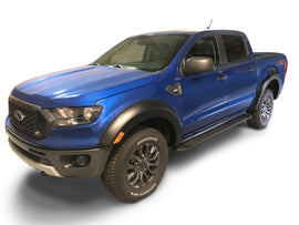 Bushwacker 2019 Ford Ranger Supercrew Extend-A-Fender Style Bengalas 4 piezas - Negro