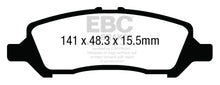 Cargar imagen en el visor de la galería, Pastillas de freno traseras EBC 12+ Dodge Dart 1.4 Turbo Redstuff