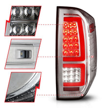 Cargar imagen en el visor de la galería, ANZO 2014-2021 Toyota Tundra luces traseras LED carcasa cromada/lente transparente