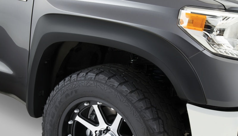 Bushwacker 14-18 Toyota Tundra Fleetside Extend-A-Fender estilo bengalas 4 piezas - negro