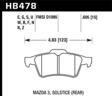 Cargar imagen en el visor de la galería, Hawk 13-14 Ford Focus ST / Mazda/ Volvo Performance Ceramic Street Rear Brake Pads
