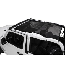 Cargar imagen en el visor de la galería, Rampage 2018-2019 Jeep Wrangler(JL) Sport 2 puertas malla sombra superior - negro