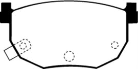 EBC 99-01 Hyundai Elantra 2.0 Pastillas de freno traseras Redstuff