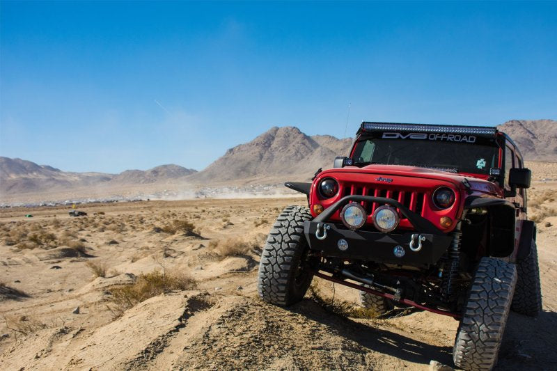 DV8 Offroad 07-18 Jeep Wrangler JK Guardabarros delanteros y traseros de tubo plano
