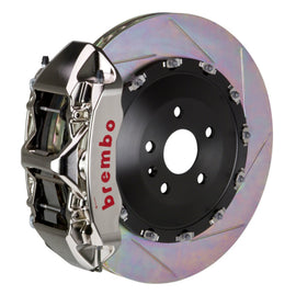 Brembo 19+ X5 (G05)/20+ X6 Delantero GTR BBK 6 Pistones Billet 405x34 2pc Rotor Ranurado Tipo 1 - Níquel