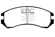 Cargar imagen en el visor de la galería, EBC 86-87 Nissan Pulsar NX 1.6 SE Pastillas de freno delanteras Redstuff