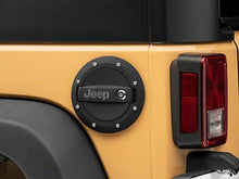 Cargar imagen en el visor de la galería, Officially Licensed Jeep 07-18 Jeep Wrangler JK Locking Fuel Door w/ Engraved Jeep Logo