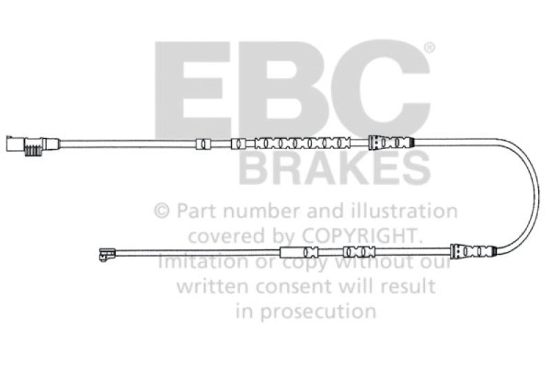 EBC 2010-2016 BMW Z4 3.0L (E89) Cables de desgaste delanteros
