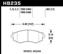 Cargar imagen en el visor de la galería, Hawk 91-96 Infiniti G20/ Nissan 240SX/ Sentra HP+ Pastillas de freno delanteras de calle