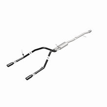 Cargar imagen en el visor de la galería, MagnaFlow SYS Cat-Back 4in Black Dual Split Rear Tips 14-15 Chevy Silverado/GMC Sierra 4.3L-5.3L