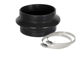 Kit de acoplamiento de silicona aFe Magnum FORCE, acoplador de fuelle recto de 4 pulgadas de diámetro interior x 2-1/2 pulgadas de largo, color negro