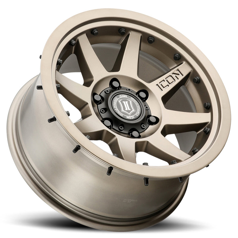 ICON Rebound Pro 17x8.5 5x5 -6mm Offset 4.5in BS 71.5mm Rueda de bronce de diámetro