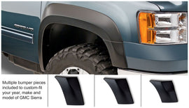 Husky Liners Extend-A-Fender Style Flares 4pc 69.3in Bed - Black | 07-13 GMC Sierra 1500 Fleetside