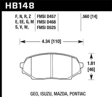 Cargar imagen en el visor de la galería, Hawk 90-93 Mazda Miata DTC-50 Race Front Brake Pads