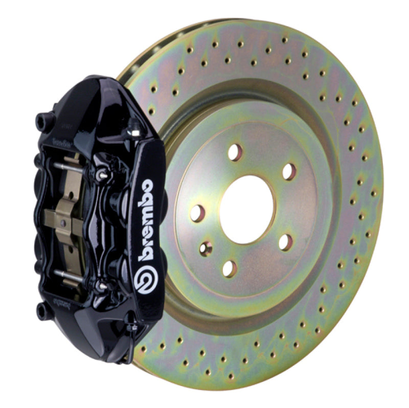 Brembo 08-13 C30 Delantero GT BBK 4 pistones fundidos 336 x28 1 pieza rotor perforado-negro