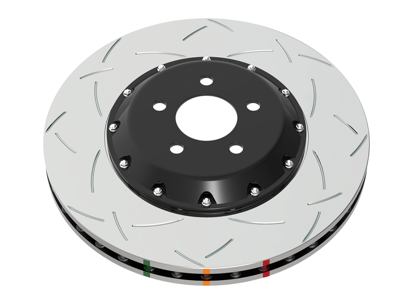 DBA 08-15 Mitsubishi Lancer Evo X T3 Serie 5000 Rotor ranurado delantero con tuercas NAS