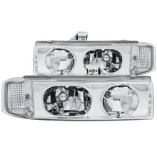 Cargar imagen en el visor de la galería, ANZO 1995-2005 Chevrolet Astro Van Crystal Faros delanteros cromados 1 pieza