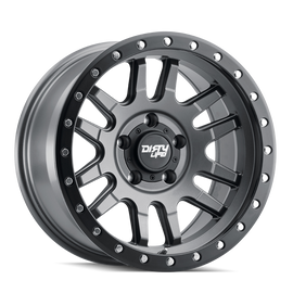 Dirty Life 9309 Canyon Pro 17x9/5x139.7 BP/0mm Offset/108.1mm Hub Satin Graphite Wheel - Beadlock