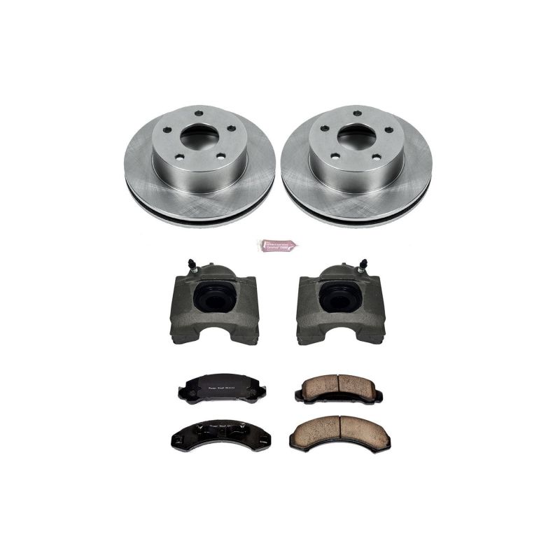Power Stop 90-97 Ford Aerostar Front Autospecialty Brake Kit w/Calipers