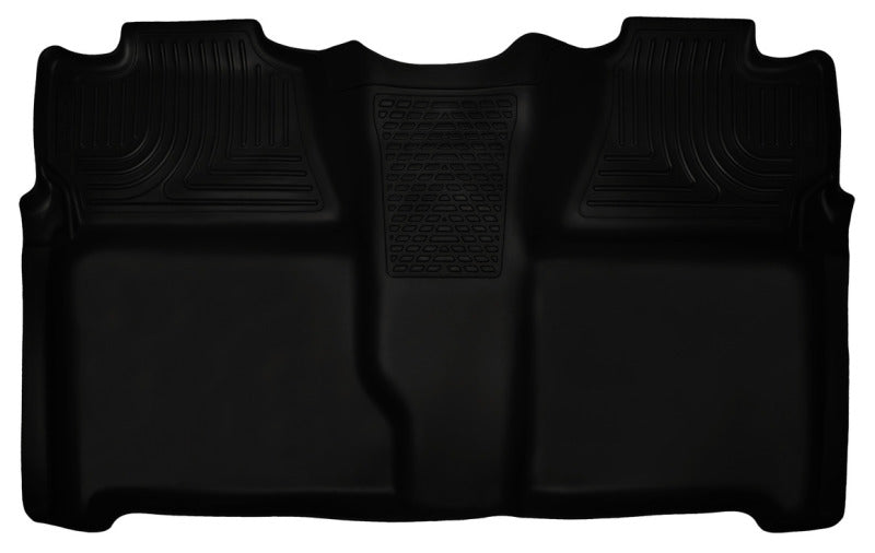 Husky Liners 07-13 Chevy Silverado 1500/2500HD Crew Cab PU Weatherbeater negro 2º asiento revestimiento de piso