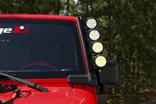 Cargar imagen en el visor de la galería, Rugged Ridge 07-18 Jeep Wrangler JK Elite Fast Track Windshield Light Bar Mount w/o Crossbar
