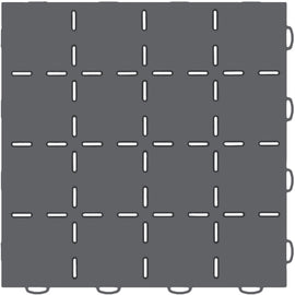 WeatherTech TechFloor - 3in x 12in Tiles(Left Loop) - Dark Grey/Black