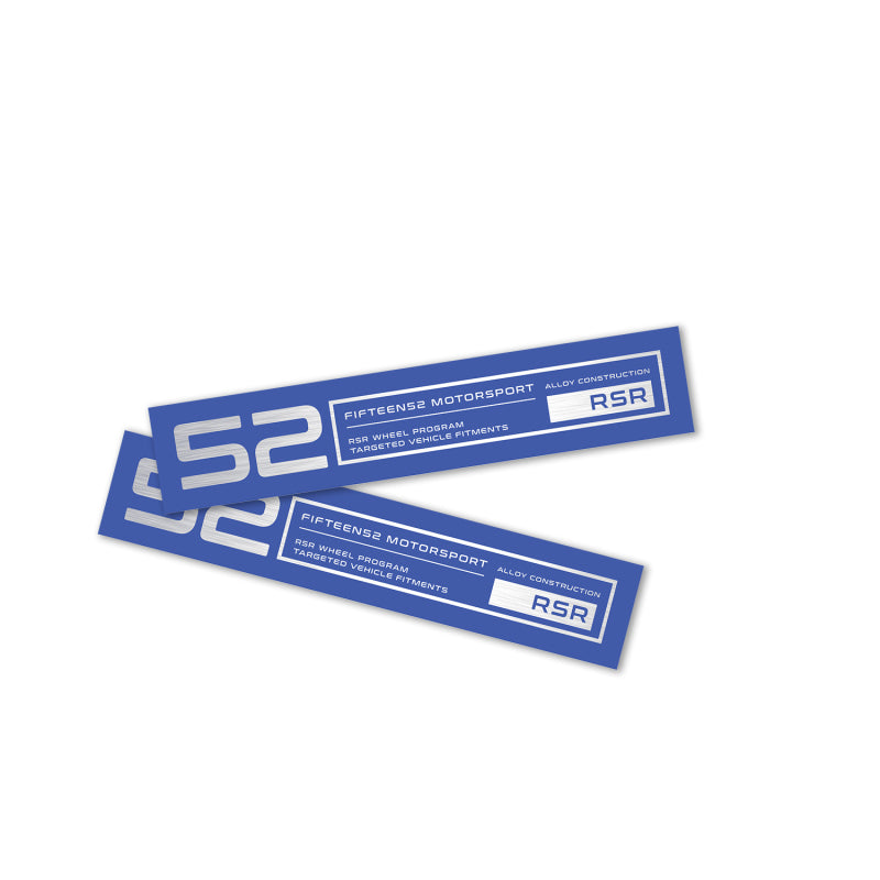 quince52 Holeshot RSR - Juego de cuatro adhesivos para labios de rueda, color azul