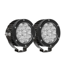 Cargar imagen en el visor de la galería, Westin Axis LED Auxiliary Light 4.75 inch Round Flood w/3W Osram (Set of 2) - Black