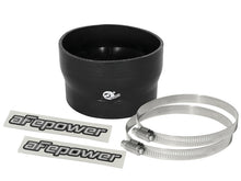 Cargar imagen en el visor de la galería, Kit de piezas de repuesto aFe Magnum FORCE CAIS (3,875 pulg. - 3,5 pulg. ID x 2,5 pulg. L) Acoplador reductor recto, negro