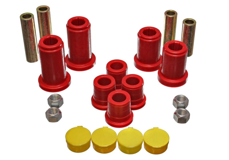 Energy Suspensión 98-99 Tahoe/Yukon/Denali / 98-95 K5 Blazer 4WD Juego de bujes delanteros C/A rojos
