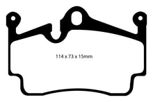 Cargar imagen en el visor de la galería, EBC 09-12 Porsche Boxster (Cast Iron Rotors only) 2.9 Bluestuff Rear Brake Pads