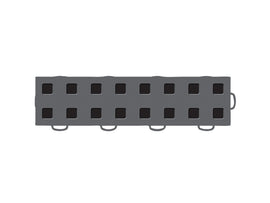 WeatherTech TechFloor - 3in x 12in Tiles(Right Loop) - Dark Grey/Black