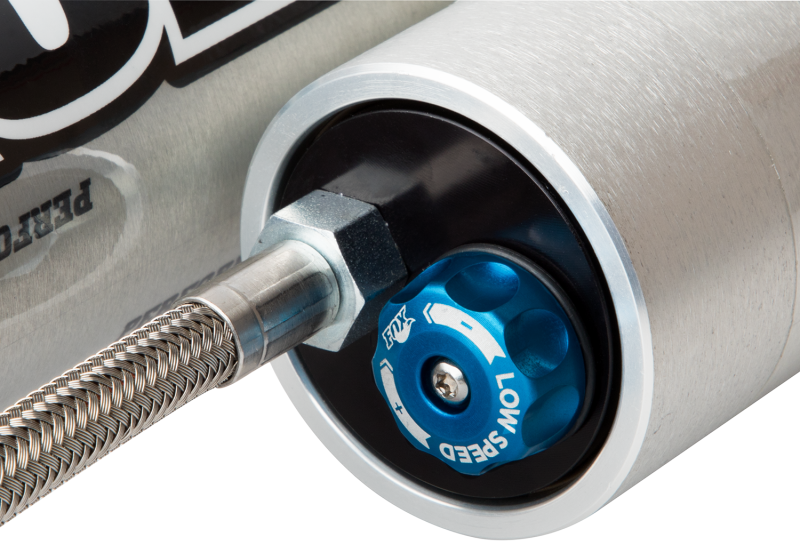 Fox 07+ Jeep JK 2.0 Serie de fábrica 11.6 pulgadas. Amortiguador delantero R/R de cuerpo liso con ajuste de CD. / 4-6 pulgadas. Elevar