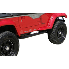 Cargar imagen en el visor de la galería, Rampage 2007-2018 Jeep Wrangler(JK) Barra Nerf redonda de 3 pulgadas, color negro
