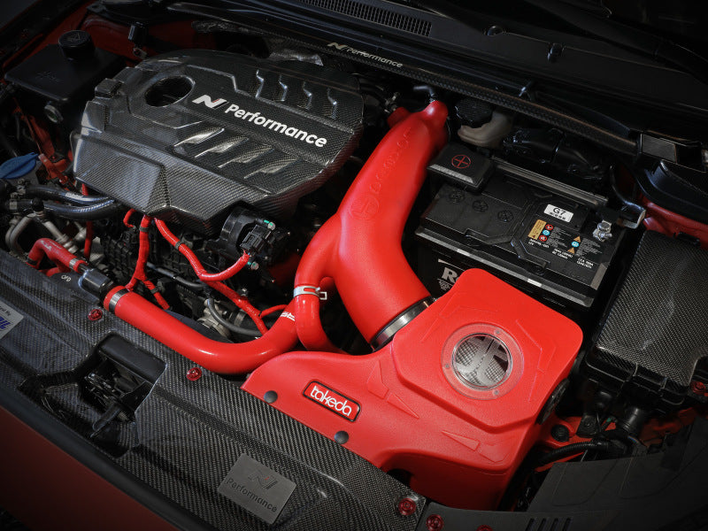 AFE Takeda 19-20 Hyundai Veloster N 2.0L (t) Sistema de admisión de aire frío Momentum con filtro Pro DRY S