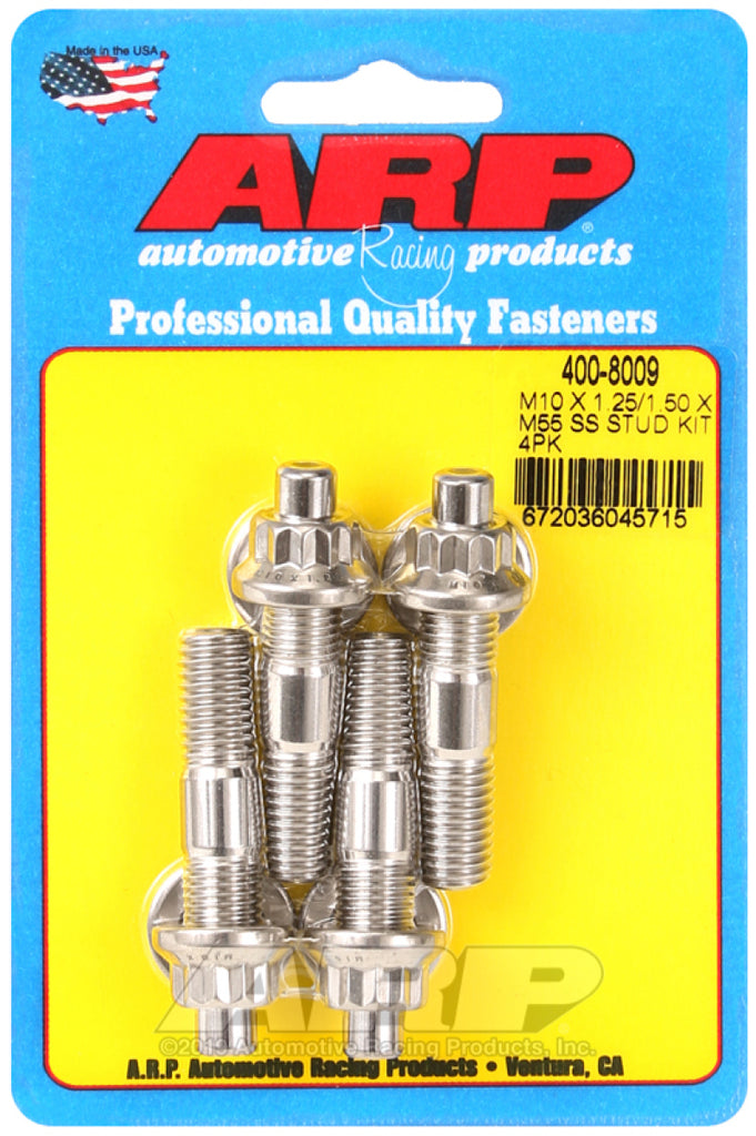 Kit de pernos brochados ARP M10 X 1,25/1,50 X 55 mm (4 piezas)