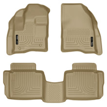 Cargar imagen en el visor de la galería, Husky Liners 10-13 Ford Taurus WeatherBeater Combo Tan Floor Liners