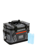 Cargar imagen en el visor de la galería, Bolsa térmica ARB de carbón con detalles rojos, 15 pulgadas de largo x 11 pulgadas de ancho x 9 pulgadas de alto, capacidad para 22 latas