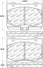 Cargar imagen en el visor de la galería, StopTech 05-12 Acura RL Street Select Front Brake Pads
