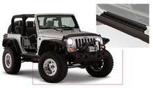 Cargar imagen en el visor de la galería, Bushwacker 07-18 Jeep Wrangler Trail Armor Panel basculante y cubierta de placa de umbral - Negro