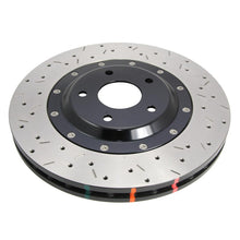 Cargar imagen en el visor de la galería, DBA 03-06 Subaru Legacy GT Wagon Rotor delantero perforado y ranurado Serie 5000 de 2 piezas con sombrero negro