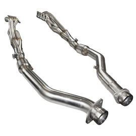 Kooks 12+ Jeep Grand Cherokee 6.4L 1-7/8 pulgadas x 3 pulgadas SS cabezales de tubo largo con tubos de conexión con gato verde