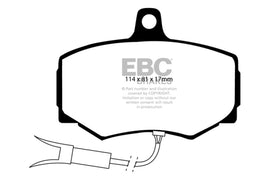 Pastillas de freno delanteras EBC 88-89 Jaguar XJ6 3.6 Redstuff